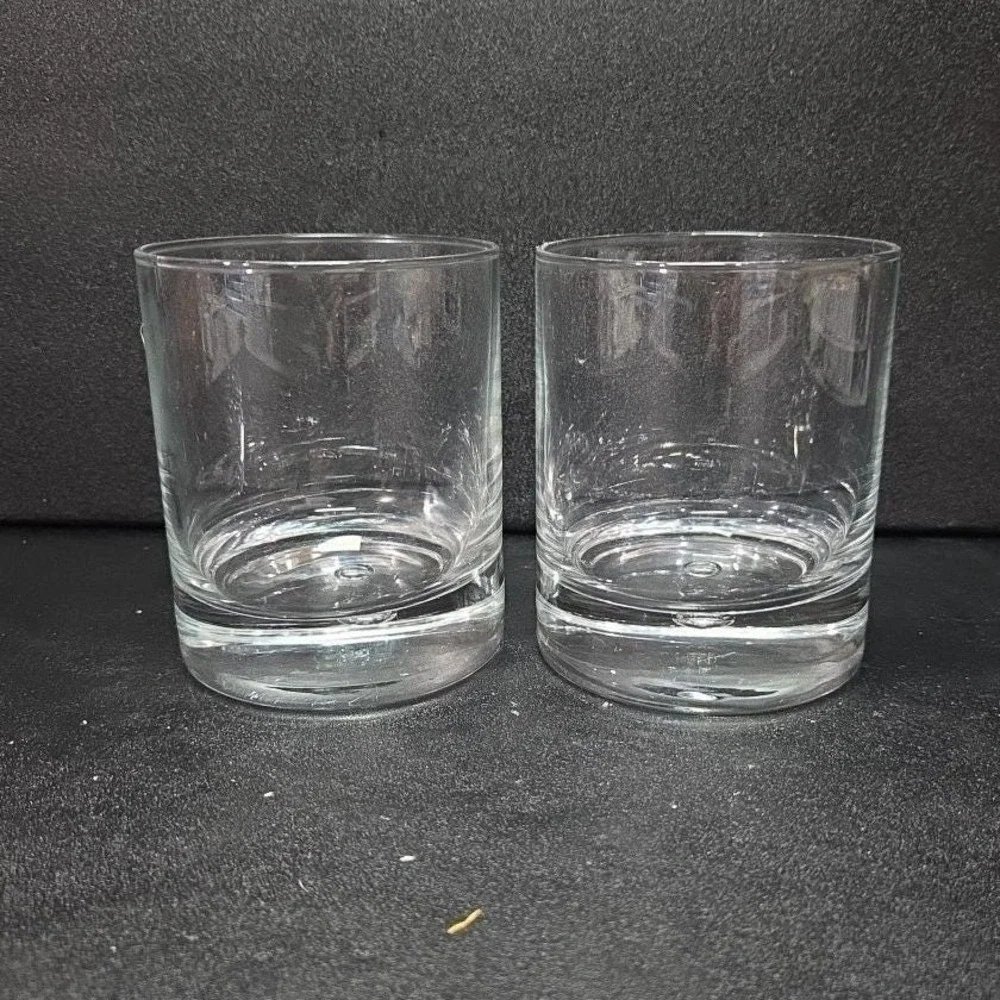 Circleware Crystal Double Old Fashioned Glasses, Set of 2, Vintage Luxor‎ Design